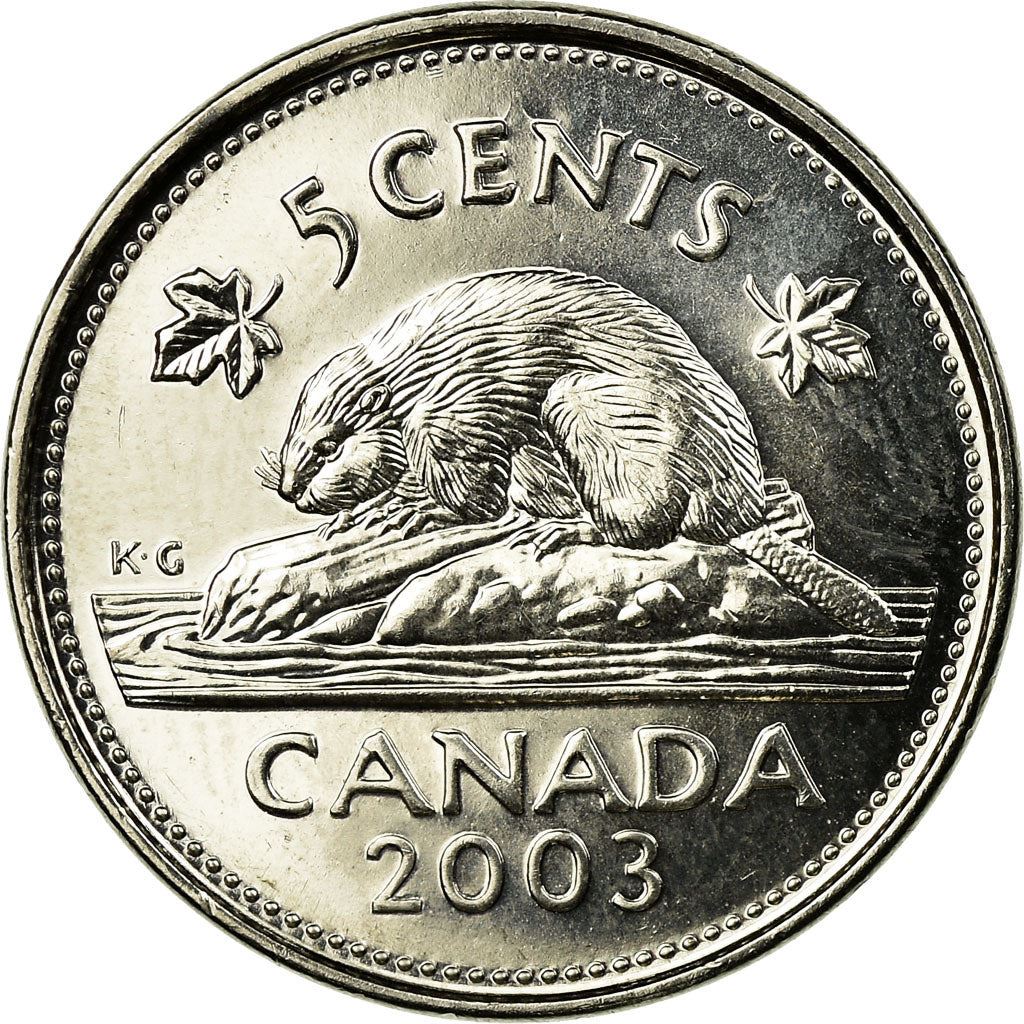 Canada | 5 Cents Coin | Beaver | Km:182B | 1999 - 2003