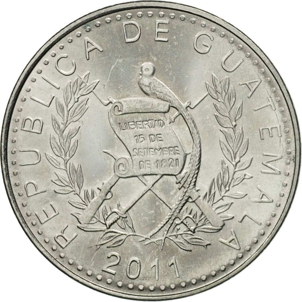 Guatemala | 10 Centavos Coin | Mayan Pillar | Km:277.6A | 2009 - 2022
