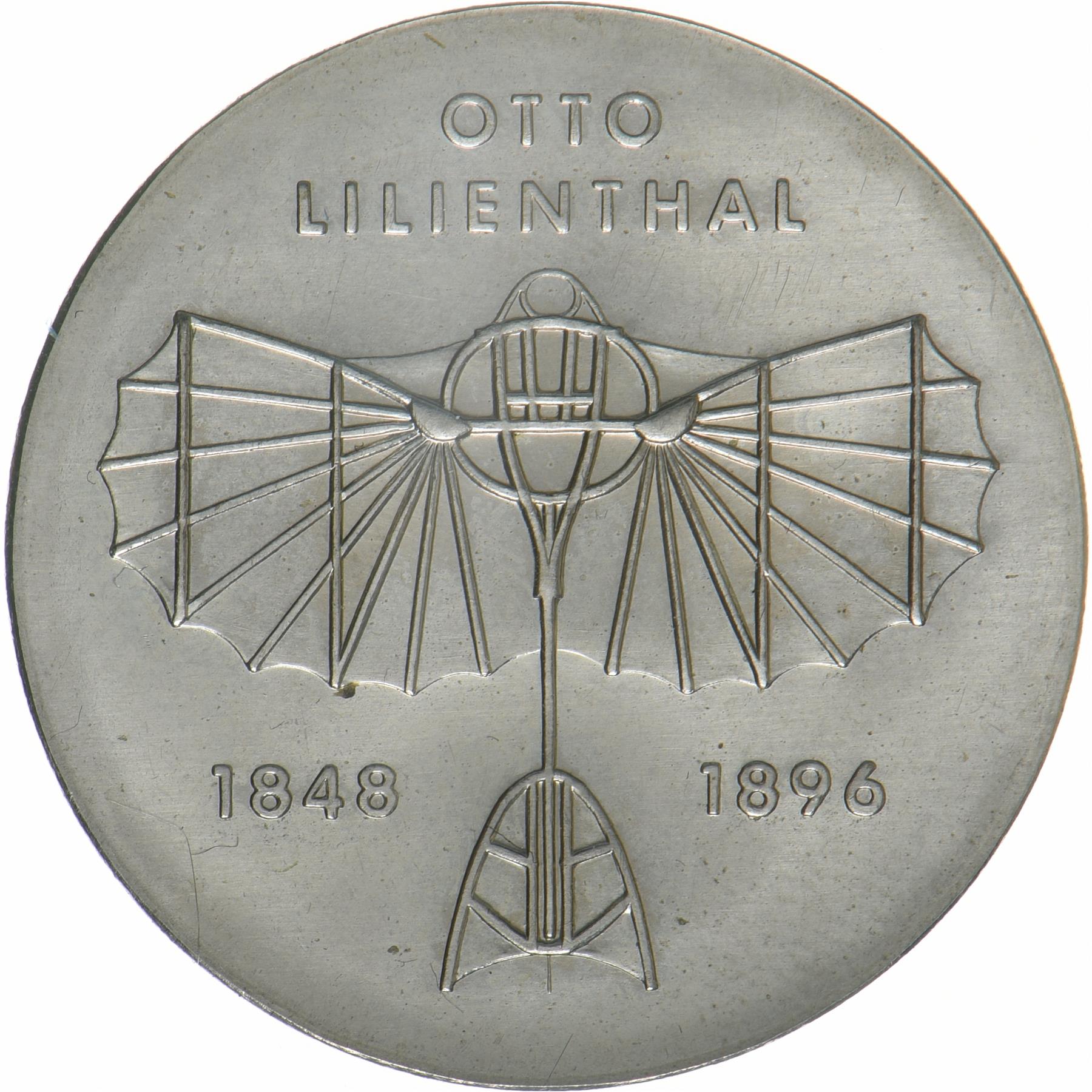 German Democratic Republic | 5 Mark Coin | Otto Lilienthal | KM:43 | 1973