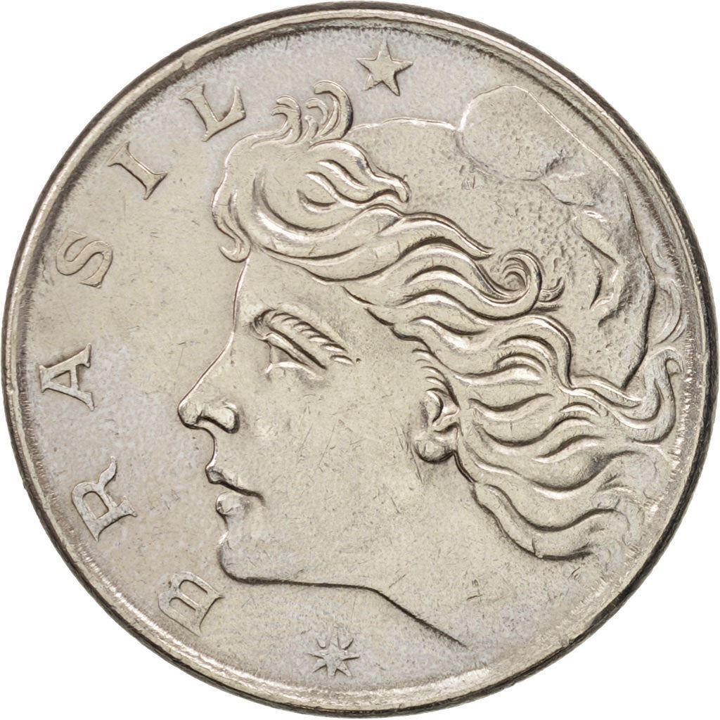 Brazil | 1 Cruzeiro Coin | Effigy | Km:581A | 1974 - 1978