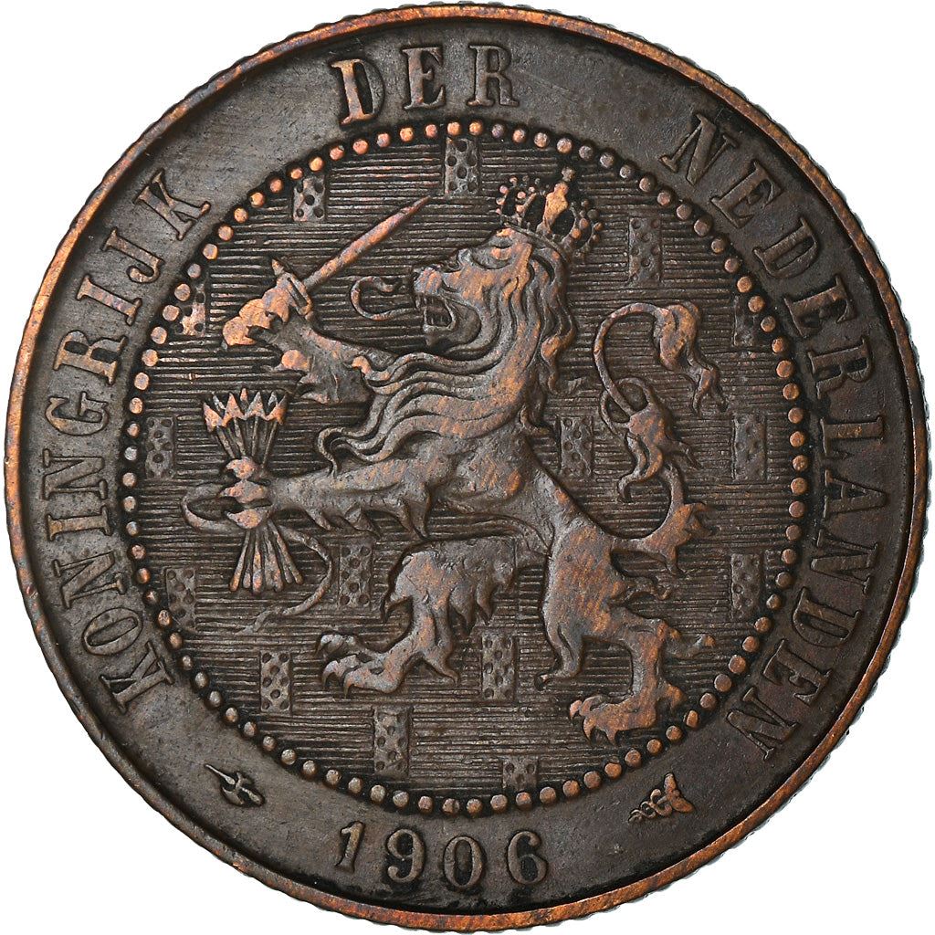 Netherlands | 2½ Cents Coin | A Lion | Bronze | KM:134 | 1903-1906