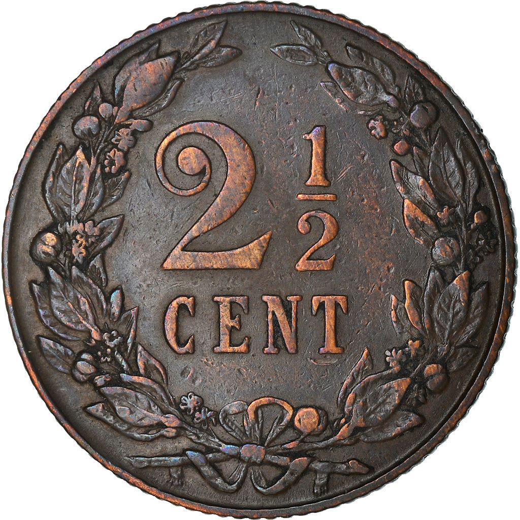 Netherlands | 2½ Cents Coin | A Lion | Bronze | KM:134 | 1903-1906