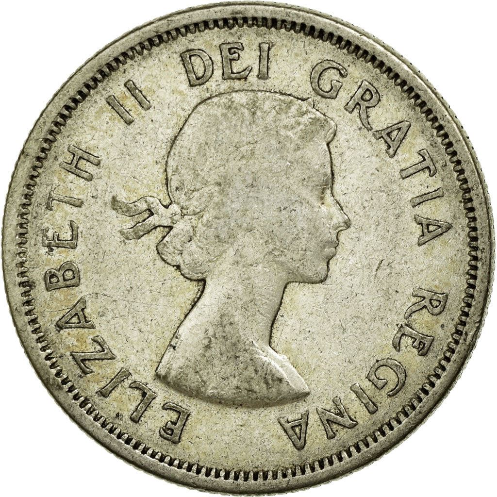 Canada | 25 Cents Coin | Silver | 1st portrait | KM:52 | 1953-1964