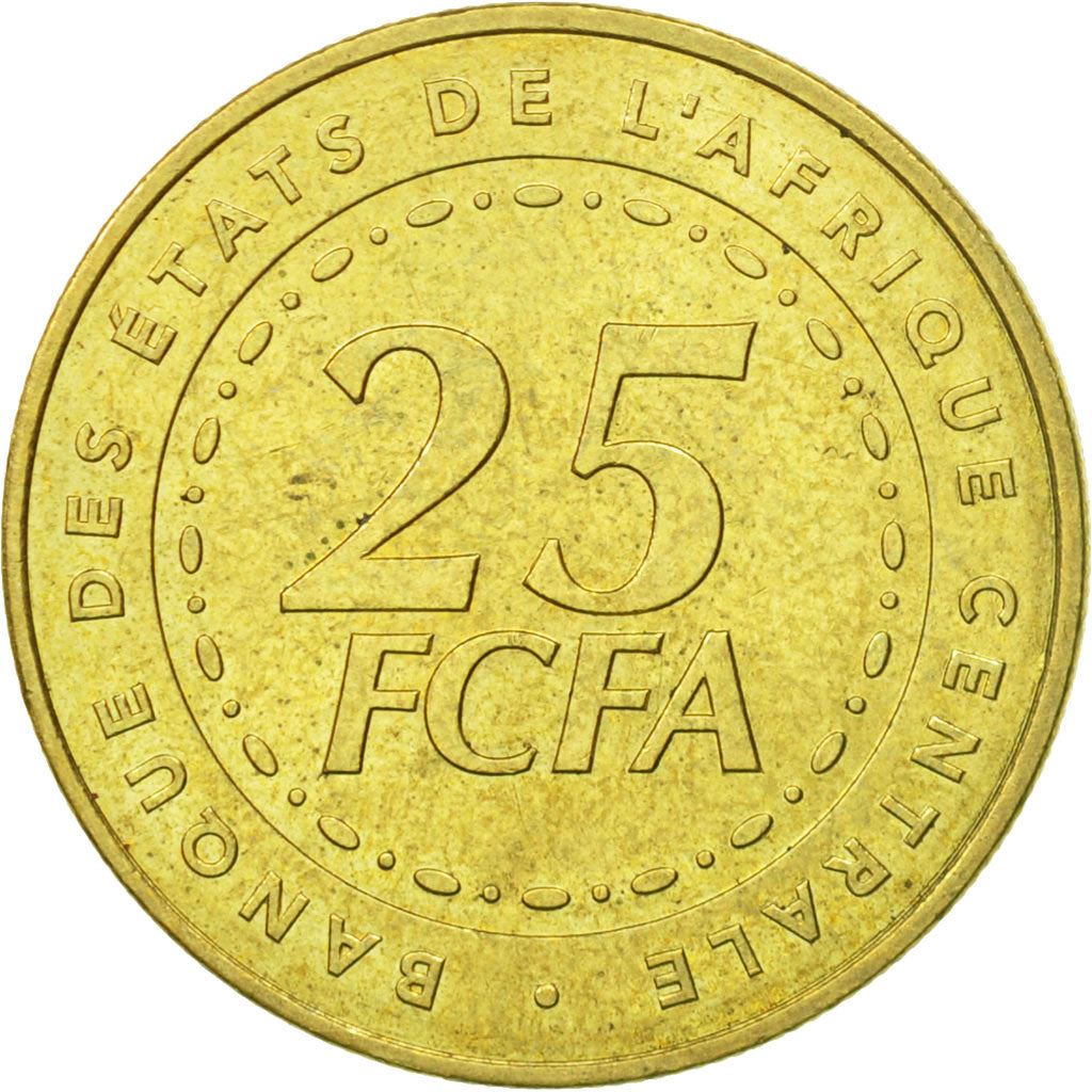 Central African States | 25 Francs Cfa Coin | Plants | Km:20 | 2006 - 2023
