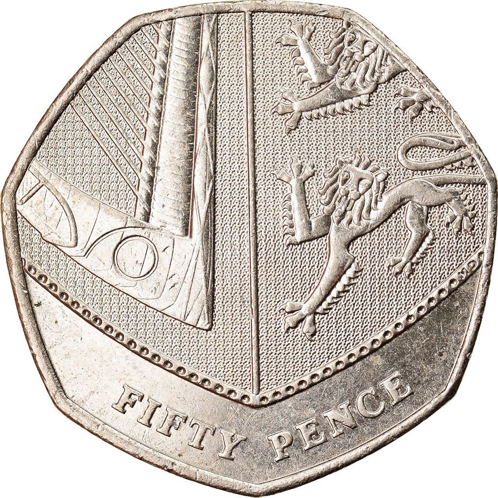 United Kingdom | 50 Pence Coin | Elizabeth II | Km:1112 | 2008 - 2015