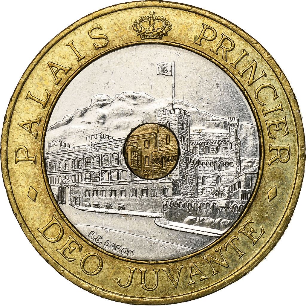 Monaco | 20 Francs Coin | Trimetallic | Palace | KM:165 | 1992-1997