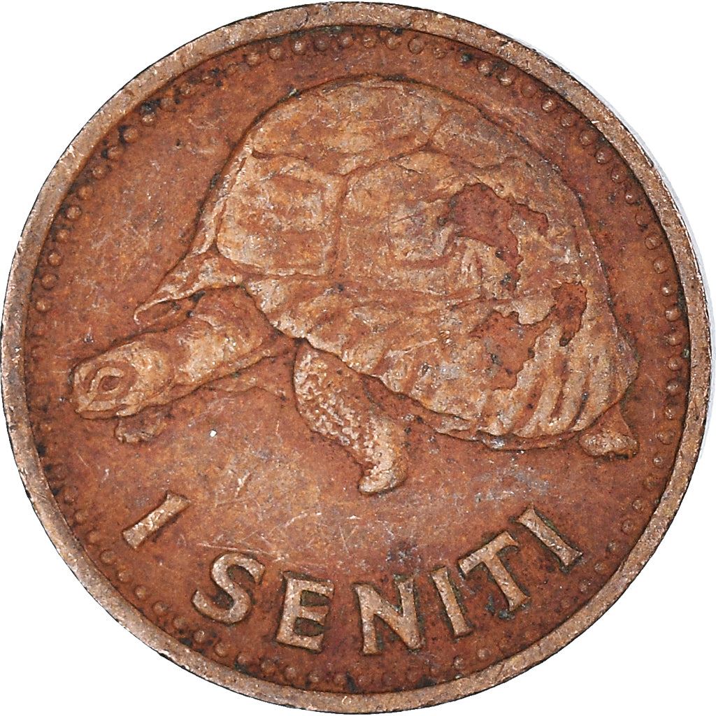 Tonga | 1 moneta Seniti | Re Tupou IV | Tartaruga | KM:27 | 1968