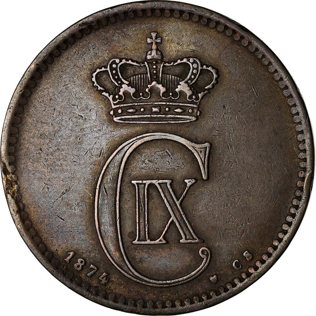 Denmark | 5 Ore Coin | Monogram | Km:794 | 1874 - 1906