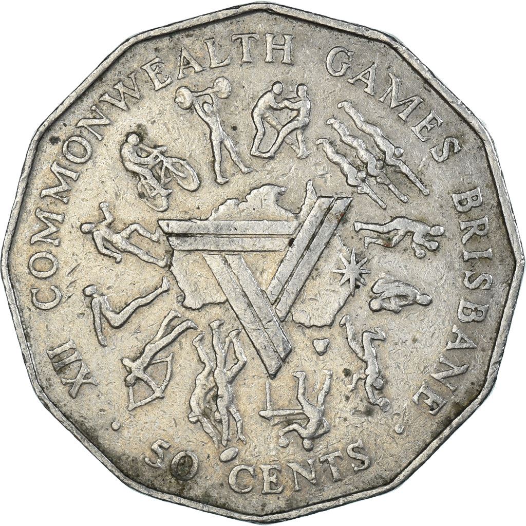 Australia | 50 Cents Coin | Brisbane Commonwealth Games | Km:74 | 1982