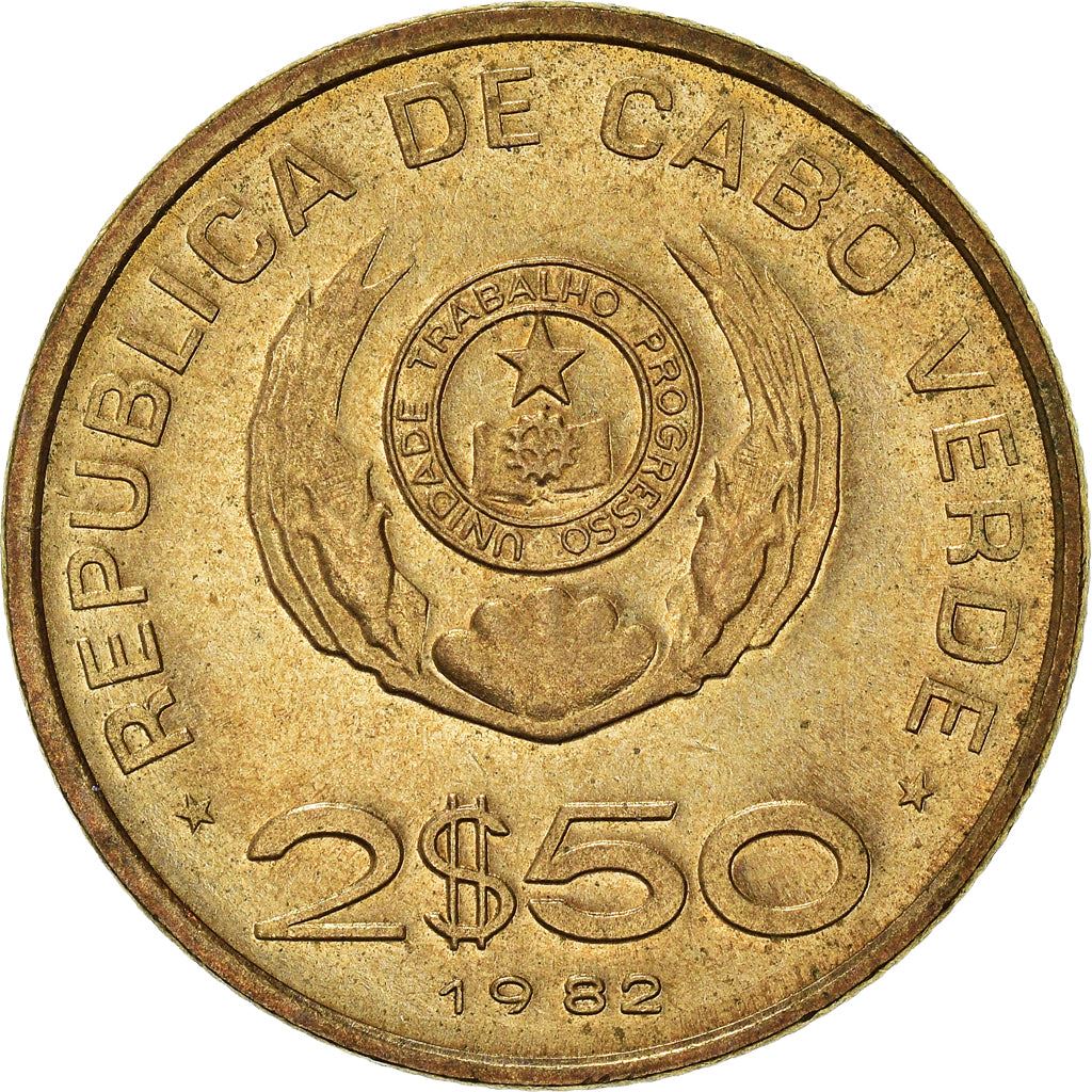 Cape Verde 2.5 Escudos Coin | FAO | Coffee Tree | KM18 | 1977 - 1982