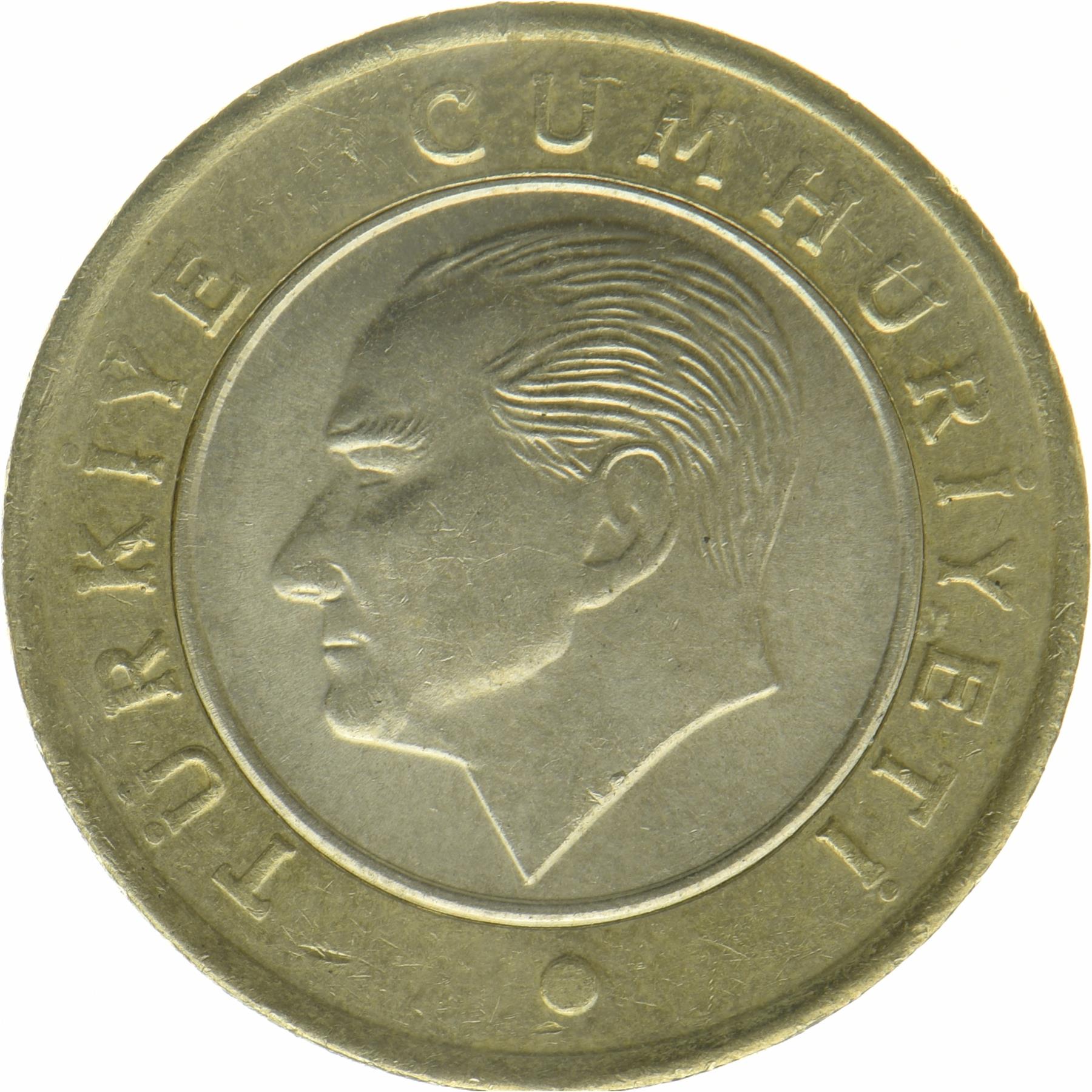 Tyrkiet | 1 Lira Mønt | Mustafa Kemal Atatürk | Halvmåne | Stjerne | Rumi | KM:1575 | 2023 - 2026