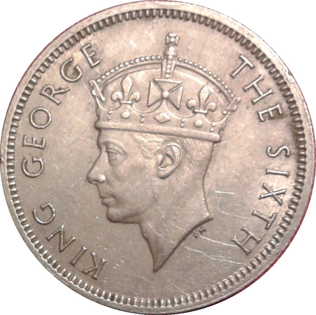 Malaya | 20 Cents Coin | George VI | Km:9 | 1948 - 1950