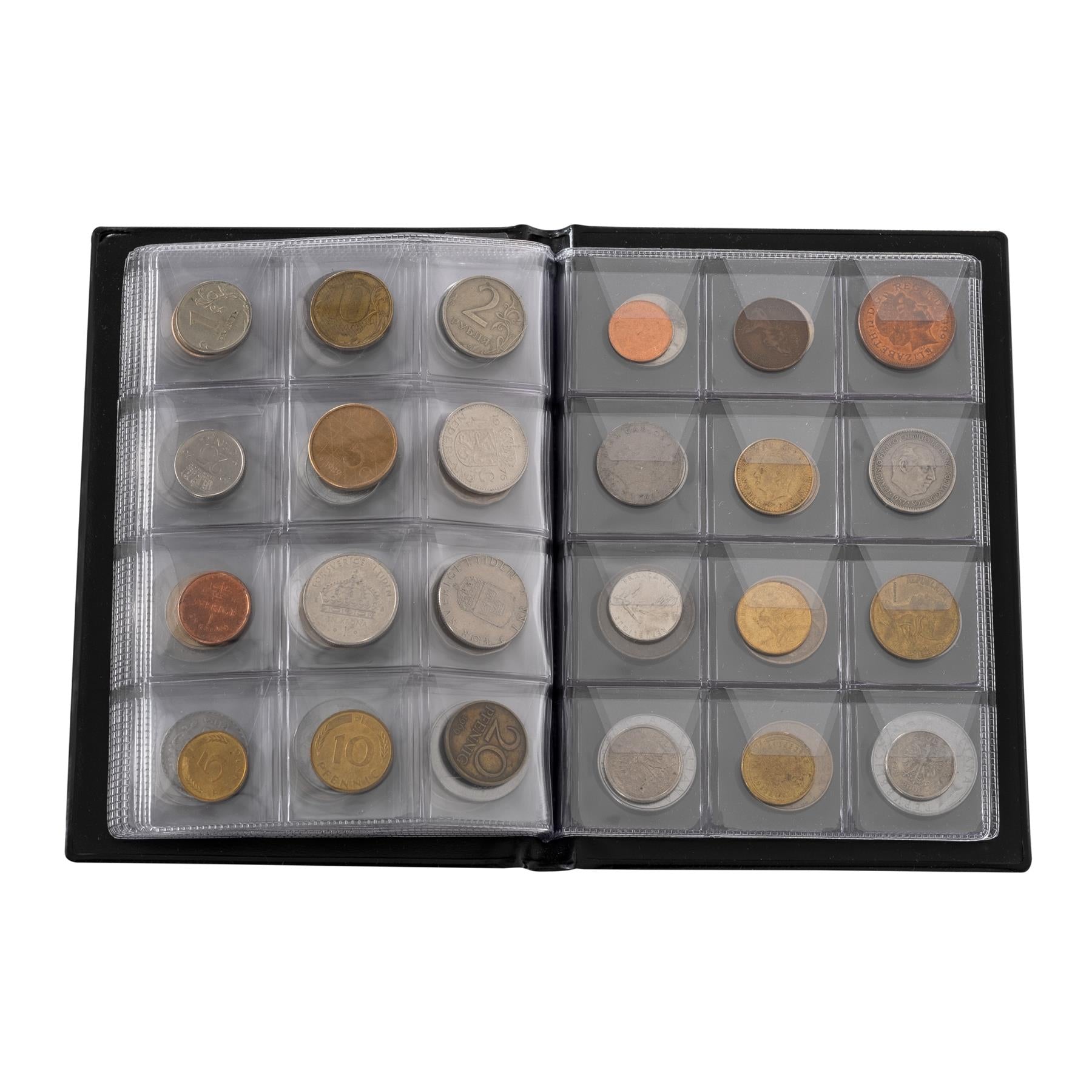 96 Coin Collection including Currency Album | Full Numismatic Book of Different Coins | 50 Unique Foreign Countries | Complete Coins Collections | Perfect Choice for Money Collectors