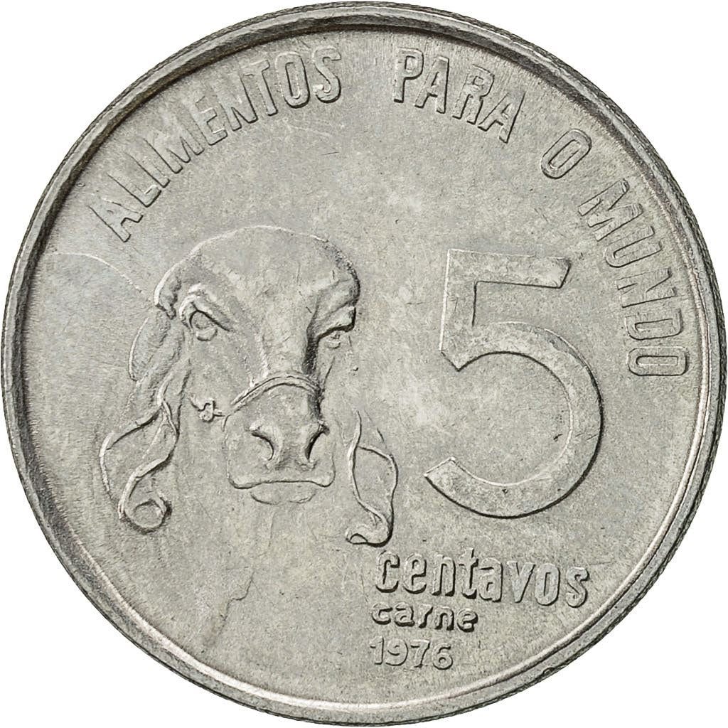 Brazil | 5 Centavos Coin | FAO | Km:587.1 | 1975 - 1978
