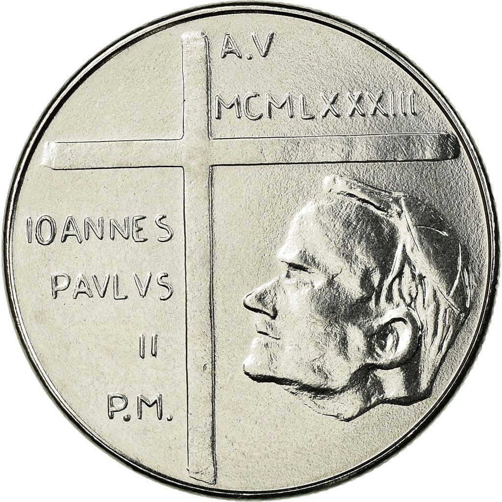 Vatican City | 50 Lire Coin | Adam and Eve | Acmonital | KM:172 | 1983