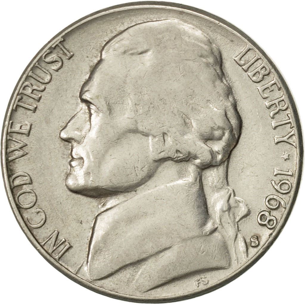 United States | 5 Cents Coin | Thomas Jefferson | Km:192 | 1938 - 2003