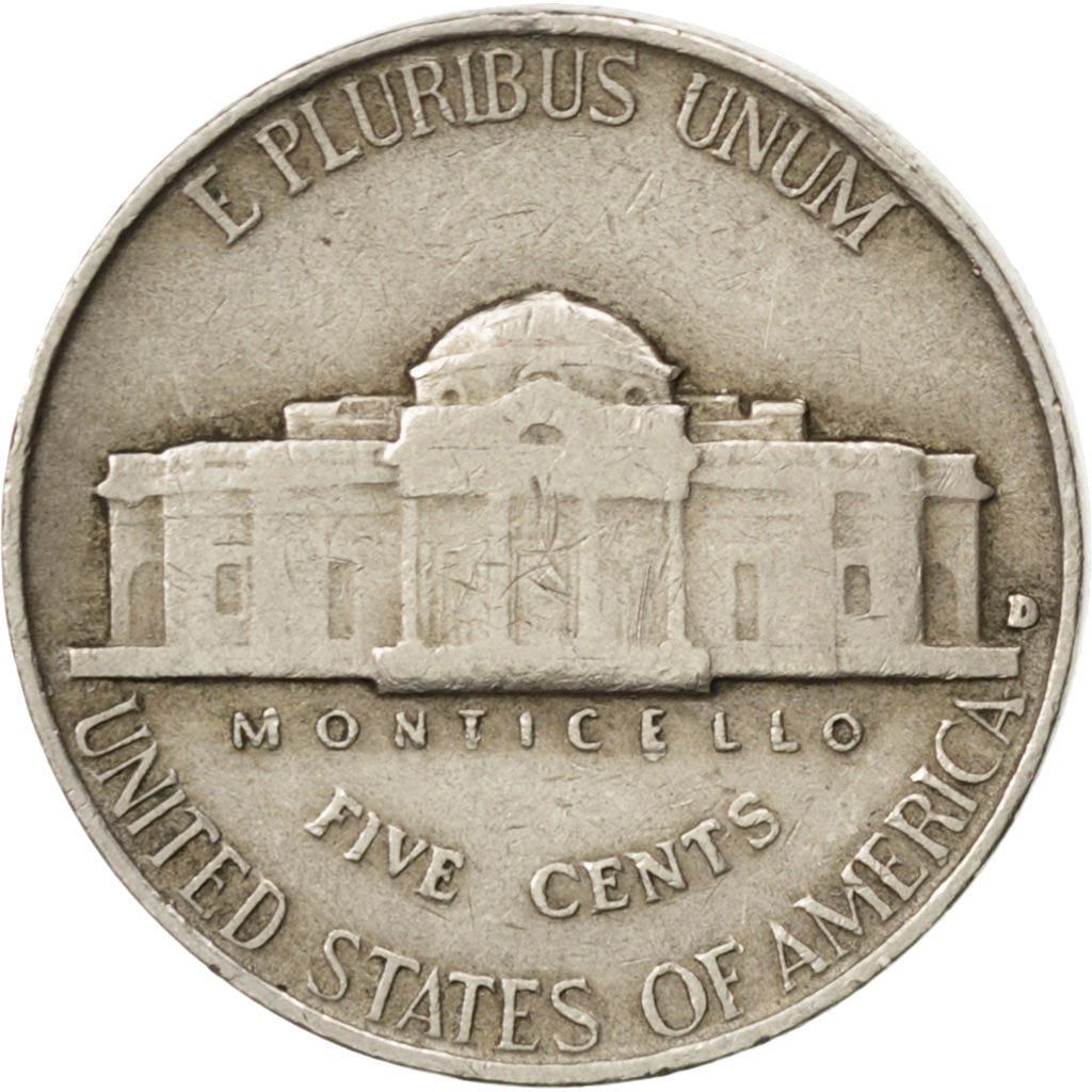 United States | 5 Cents Coin | Thomas Jefferson | Km:192 | 1938 - 2003
