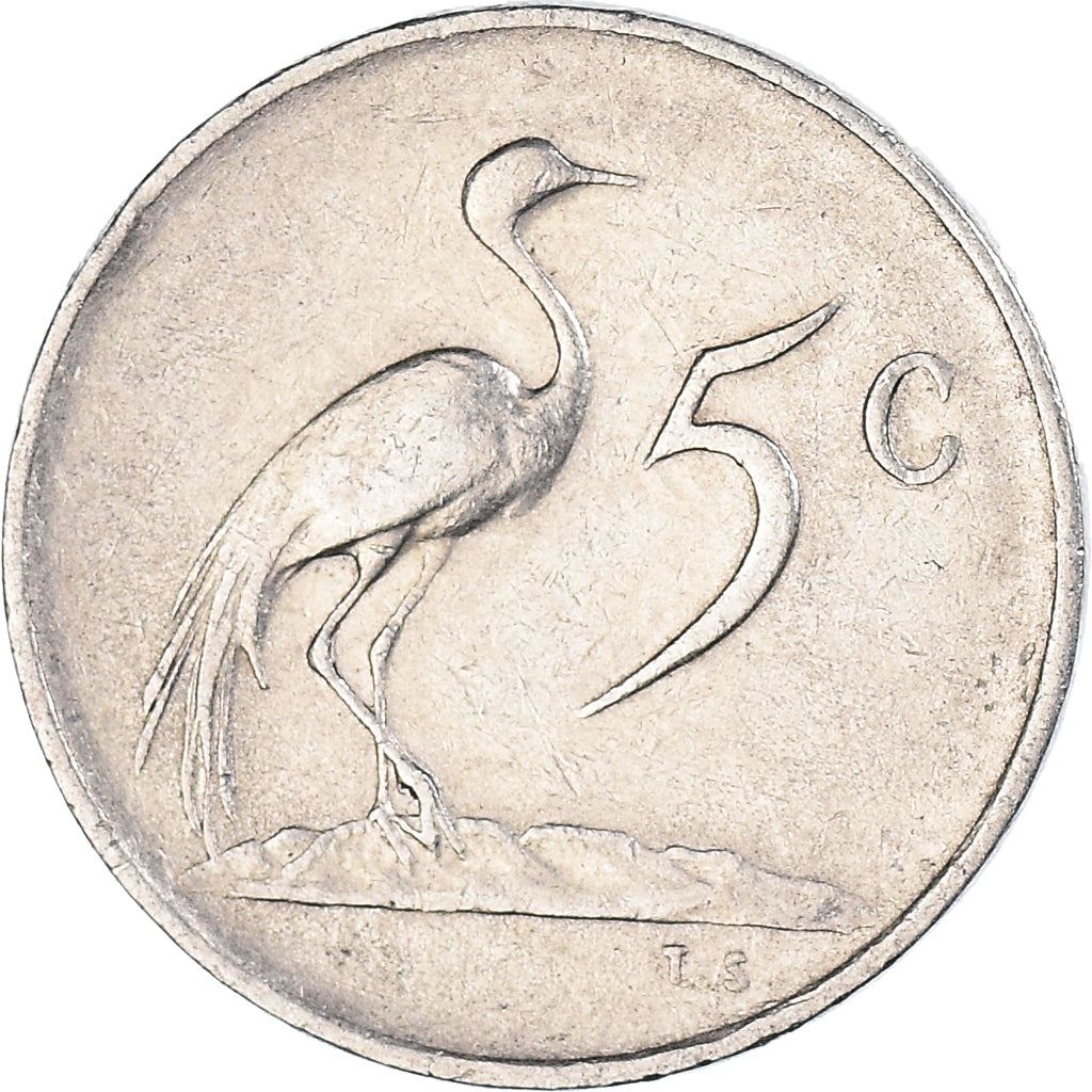 South Africa 5 Cents Coin | Jacobus J. Fouche | KM93 | 1976