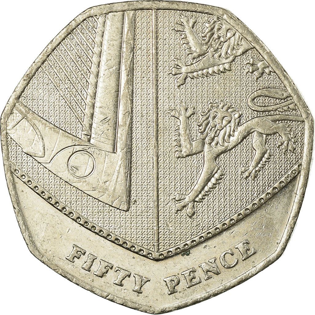 United Kingdom | 50 Pence Coin | Elizabeth II | Km:1112 | 2008 - 2015