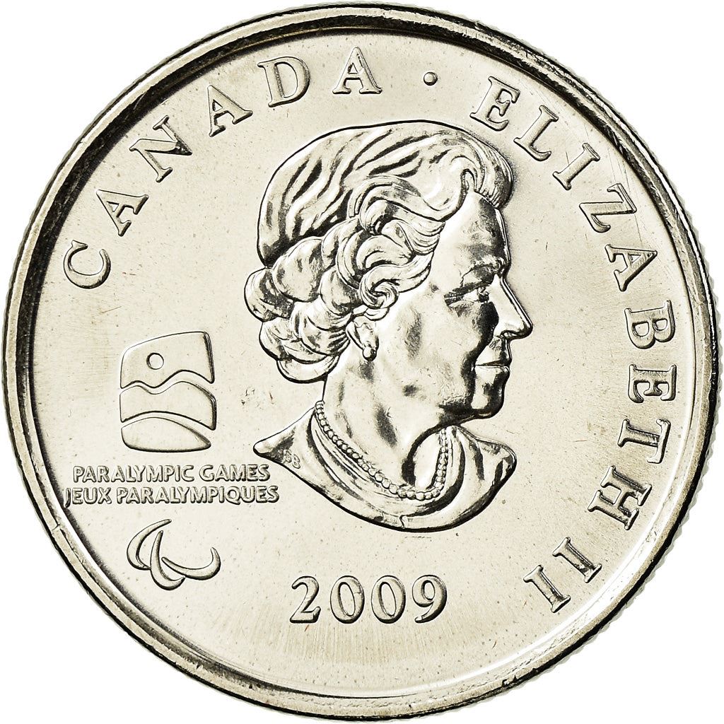 Canada | 25 Cents Coin | Nickel plated steel | Sledge Hockey | KM:952 | 2009