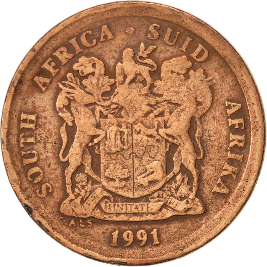 Sydafrika 5 Cent SOUTH AFRICA - SUID-AFRIKA Mynt KM134 1990 - 1995