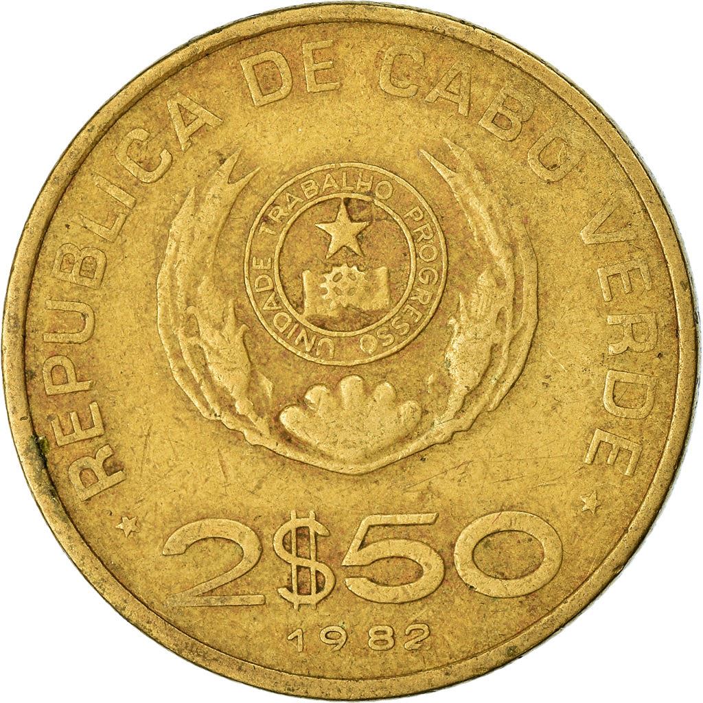 Cape Verde 2.5 Escudos Coin | FAO | Coffee Tree | KM18 | 1977 - 1982