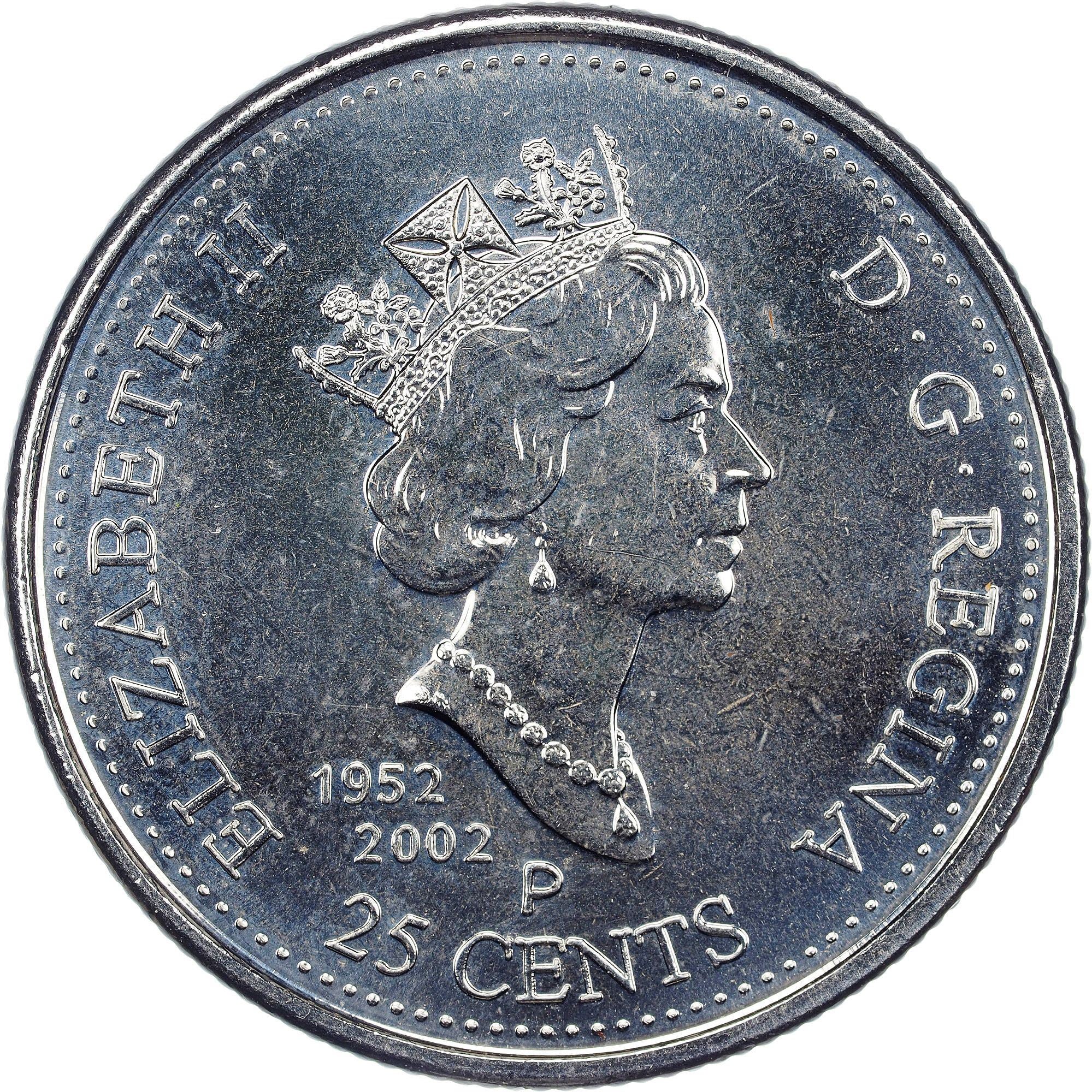 Canada | 25 Cents Coin | Canada Day | Nickel plated steel | KM:451 | 2002