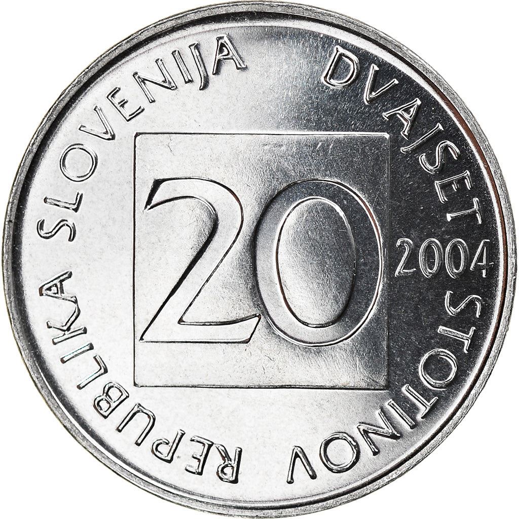 Slovenia | 20 Stotinov Coin | Owl | Km:8 | 1992 - 2006