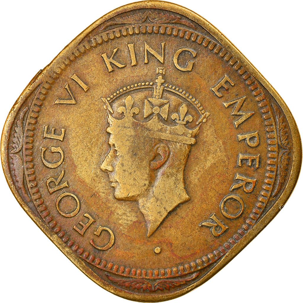 India - British | 2 Annas Coin | King George VI | Km:543 | 1945