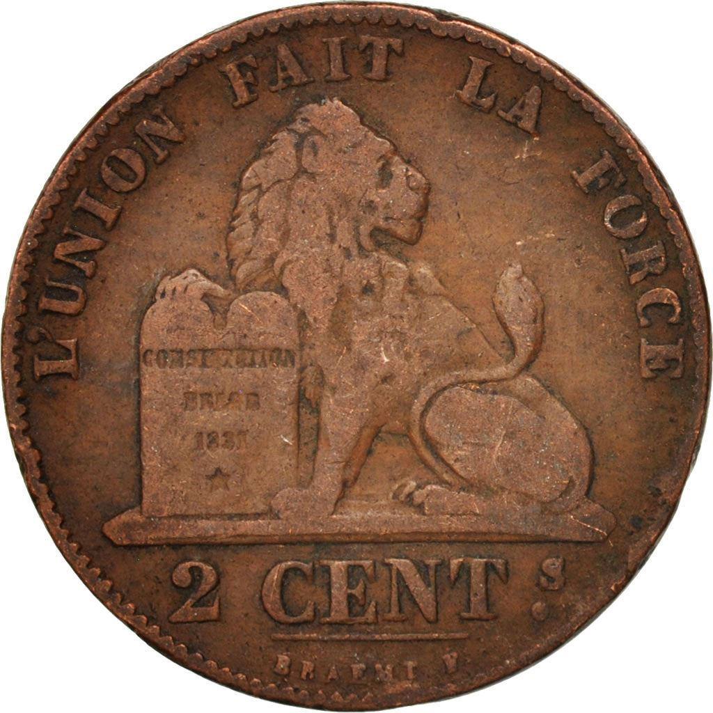 Belgien | 2-Centimes-Münze | Leopold I. | Kupfer | KM: 4.1–4.4 | 1833–1865