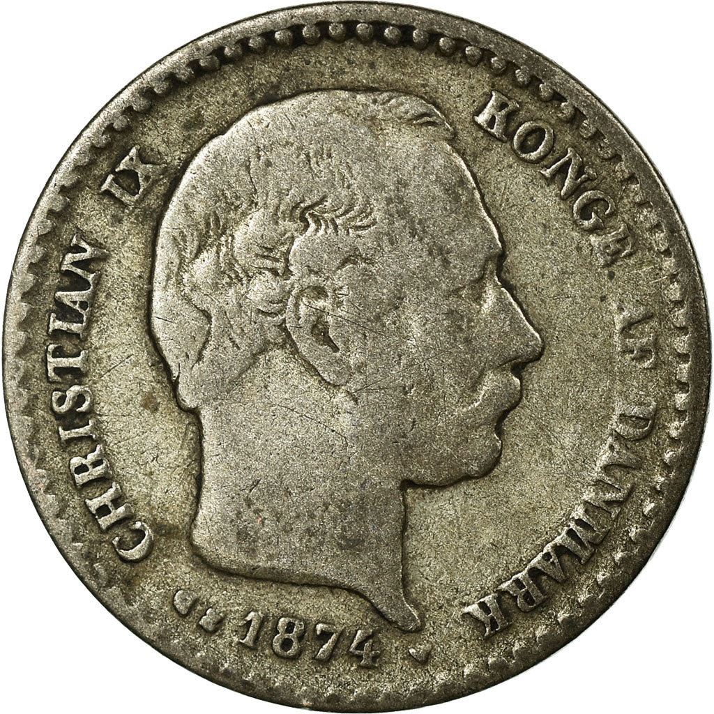 Denmark | 10 Ore Coin | Christian IX | Km:795 | 1874 - 1905