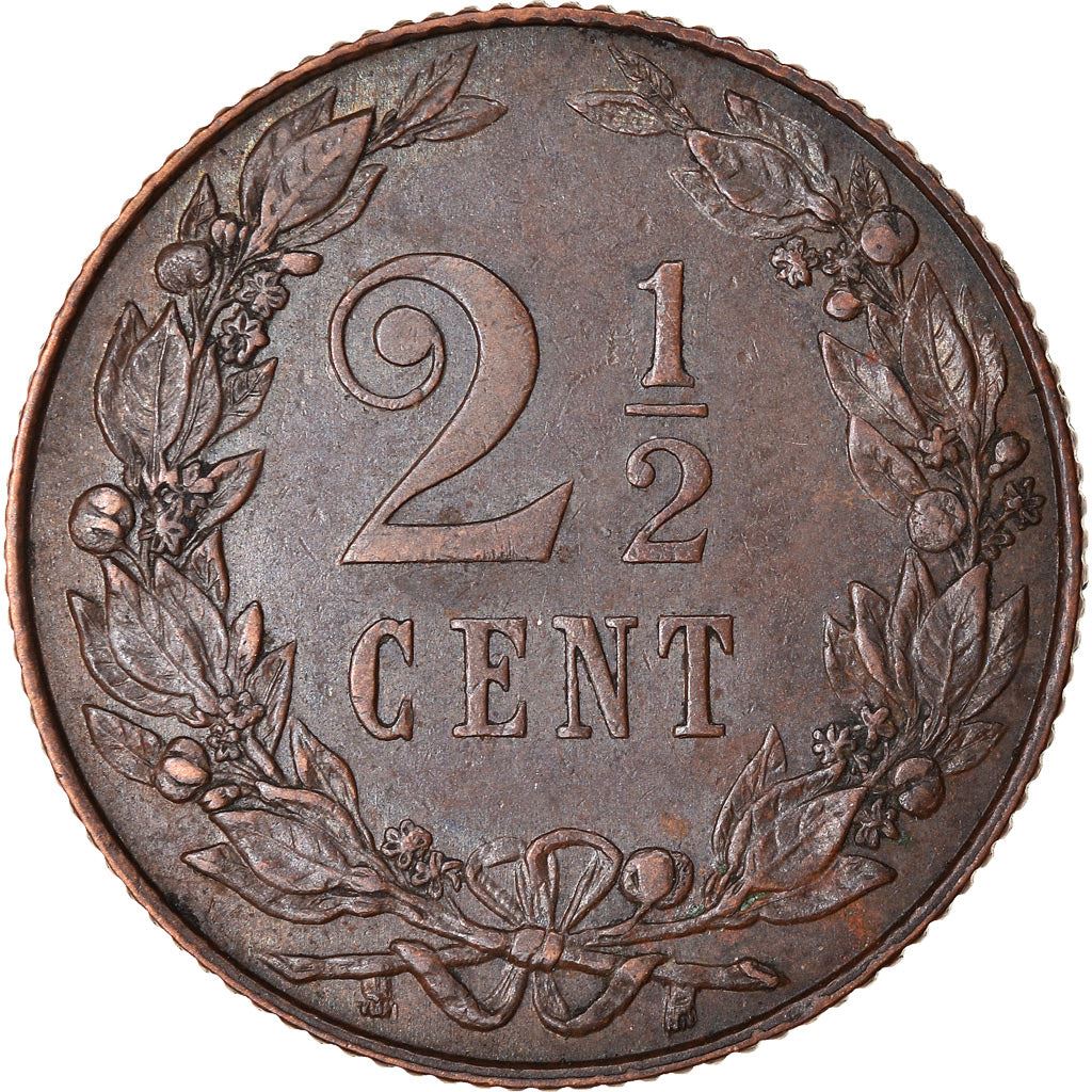Netherlands | 2½ Cents Coin | A Lion | Bronze | KM:134 | 1903-1906
