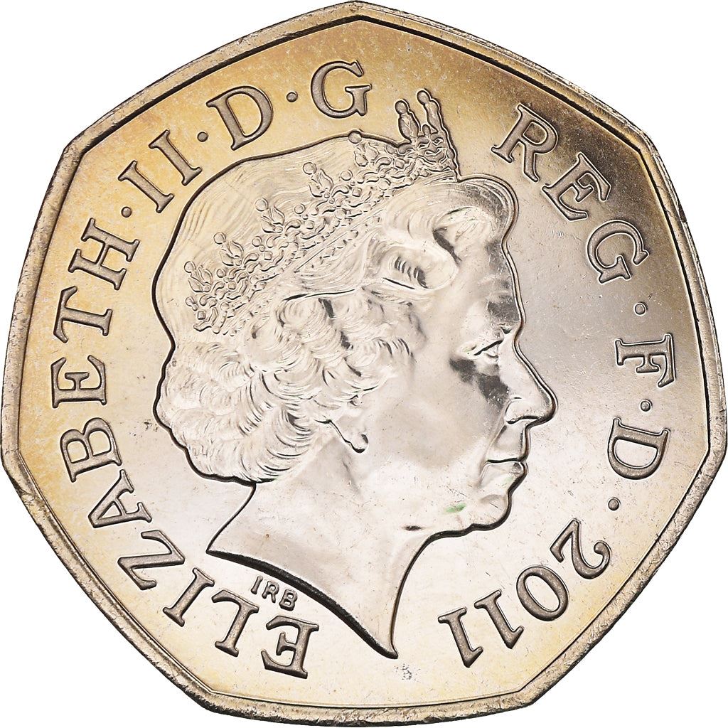 United Kingdom | 50 Pence Coin | Triathlon | KM:1173 | 2011