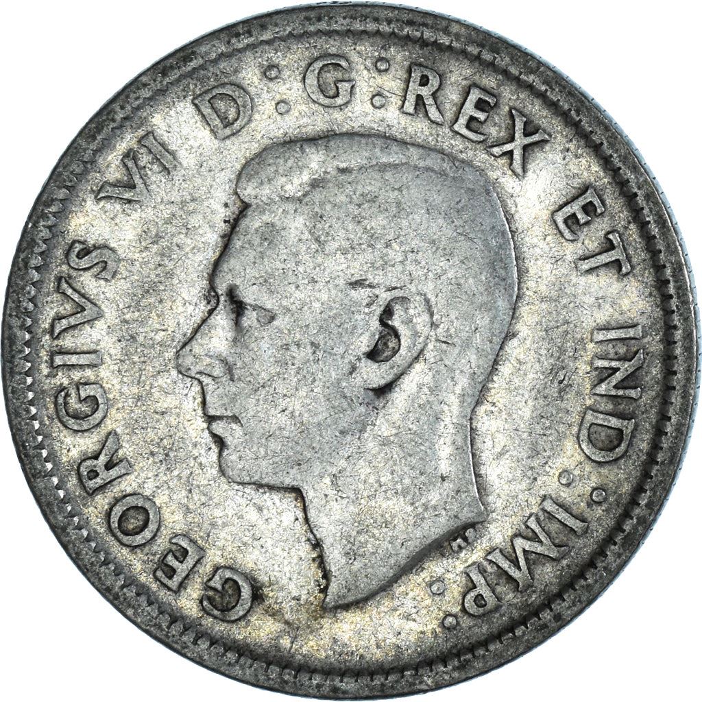 Canada 25 Cents Coin | King George VI | Reindeer | KM35 | 1937 - 1947