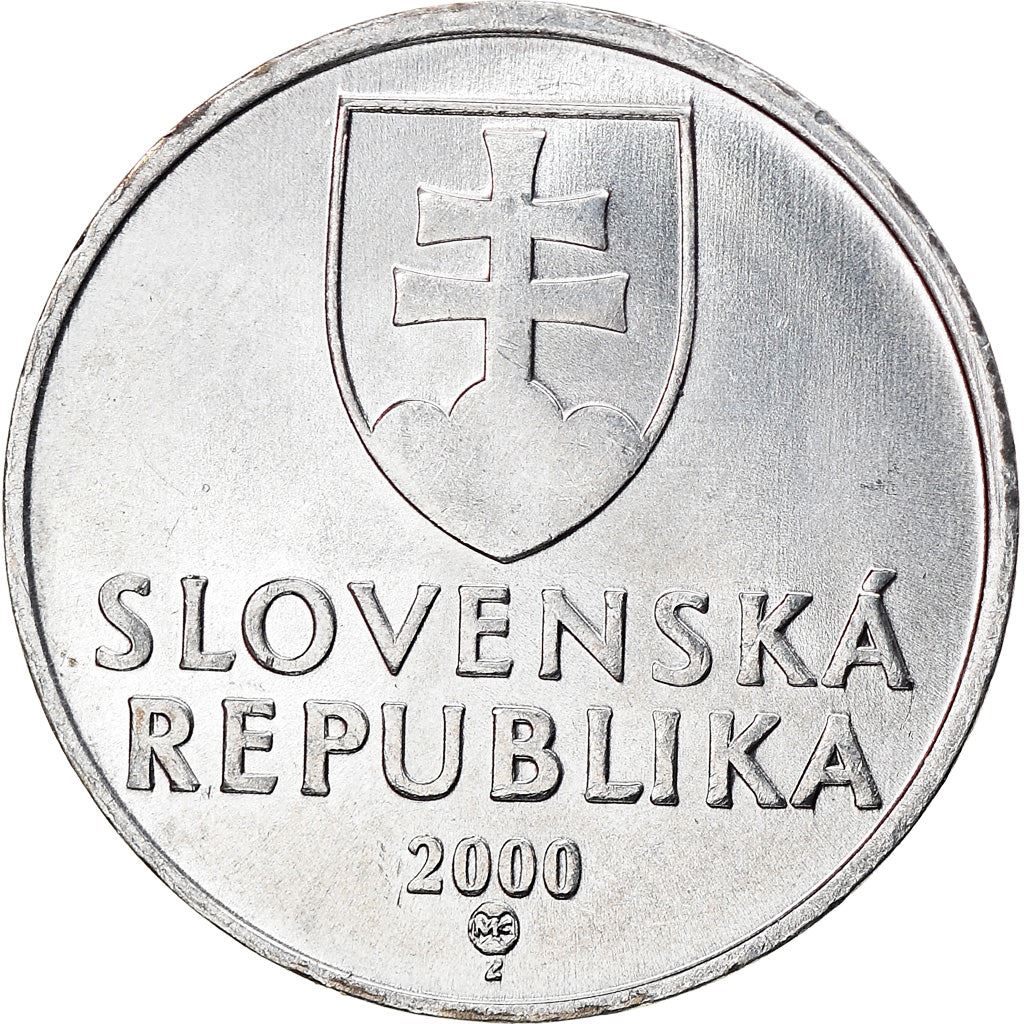 Slovakia | 10 Halierov Coin | Wooden Belfry | Slovak Shield | Km:17 | 1993 - 2003