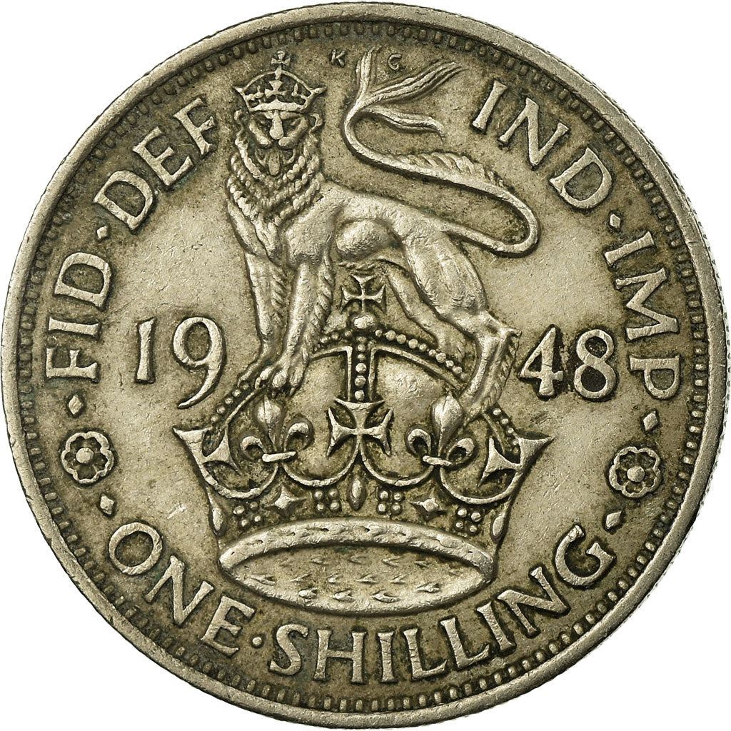イギリス | 1シリング硬貨 | ジョージ6世 | Km:863 | 1947 - 1948