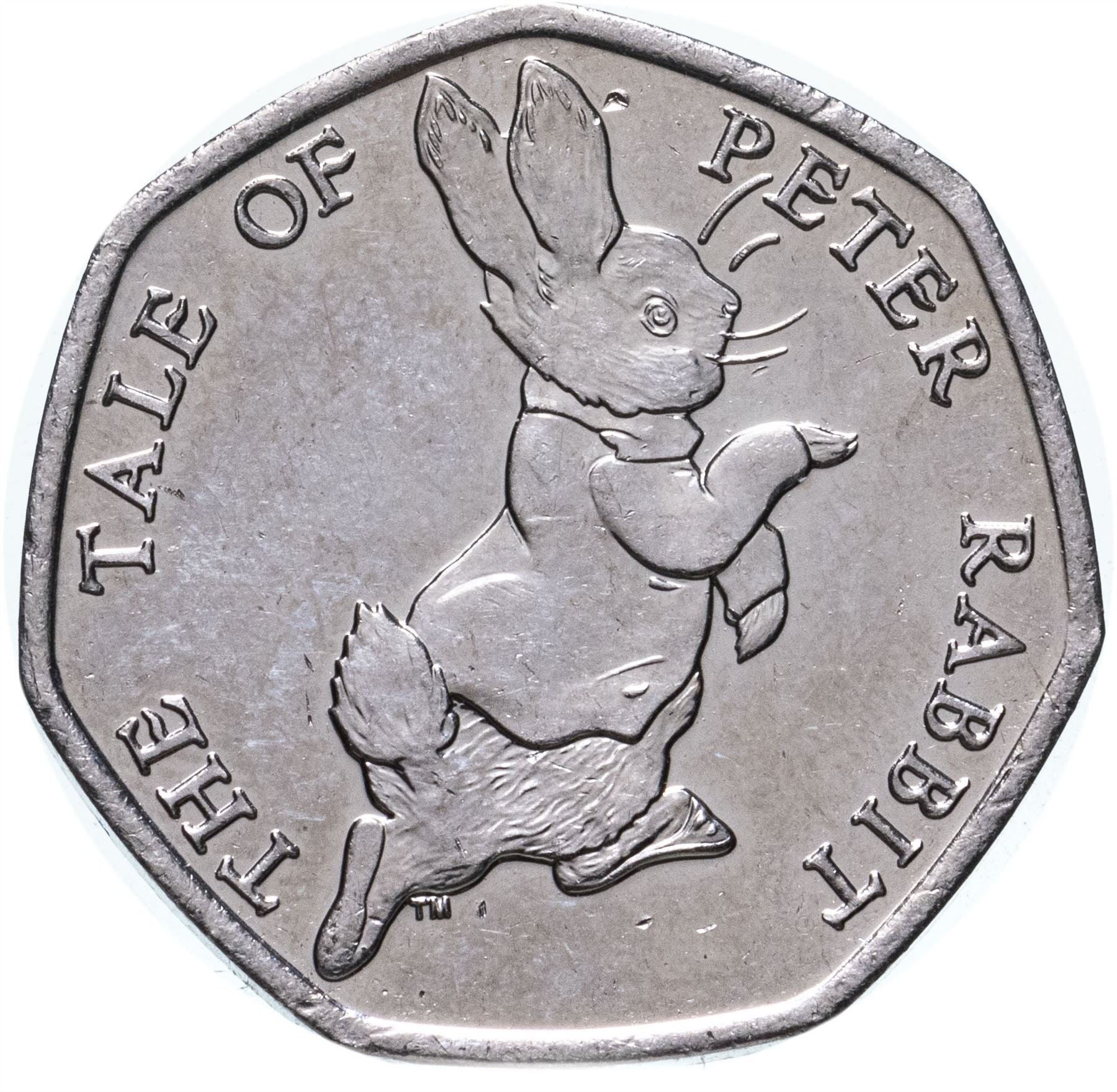 United Kingdom | 50 Pence Coin | Peter Rabbit | KM:1433 | 2017