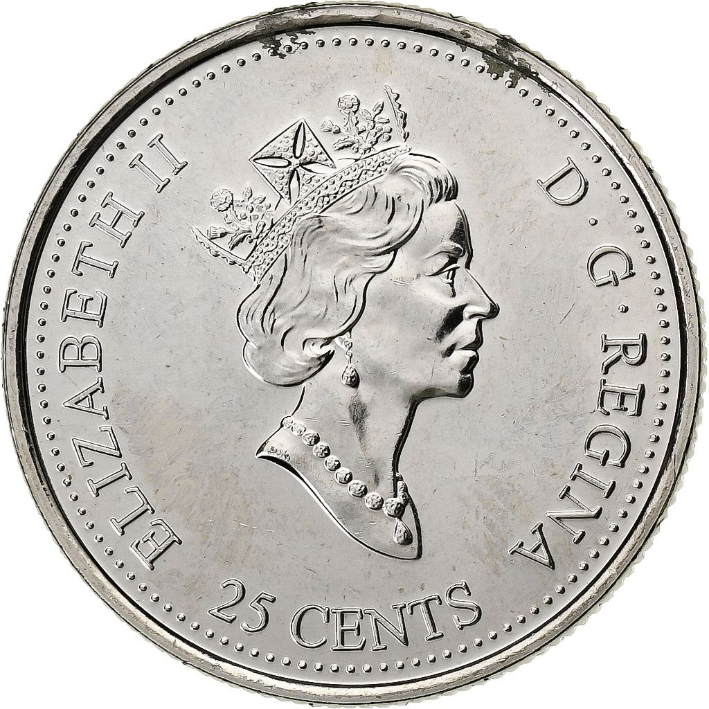 Canada | 25 Cents Coin | Geometrical Shapes | Nickel | KM:353 | 1999