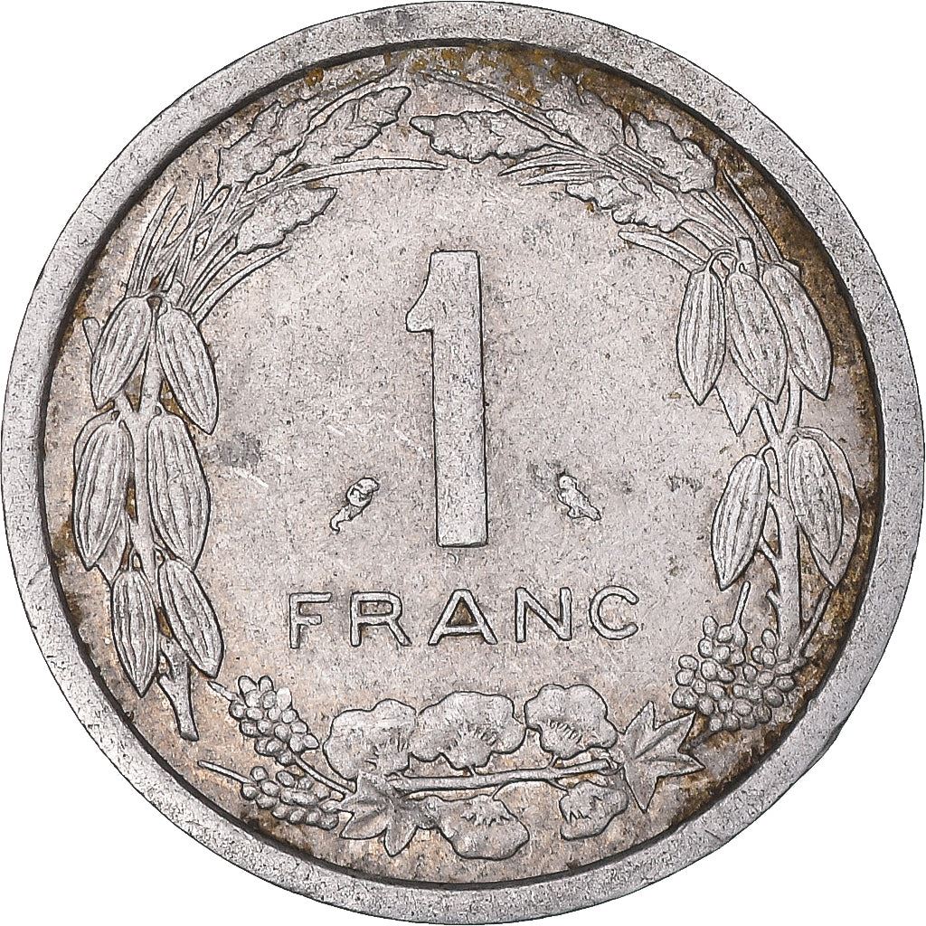 Central African States | 1 Franc Cfa Coin | Antelope | Crops | Km:6 | 1969 - 1971