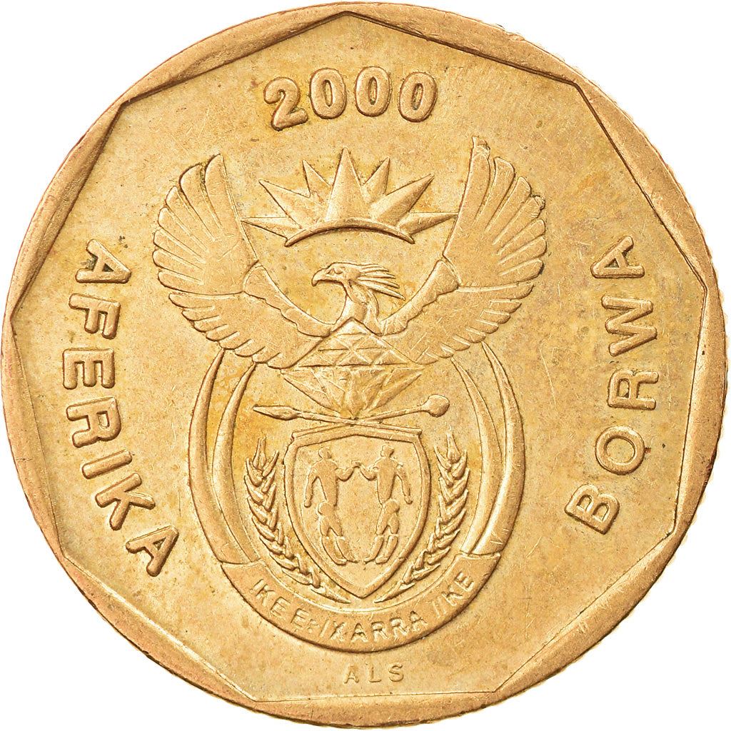South Africa | 20 Cents Coin | Tswana Legend - AFERIKA BORWA | KM225 | 2000 - 2001