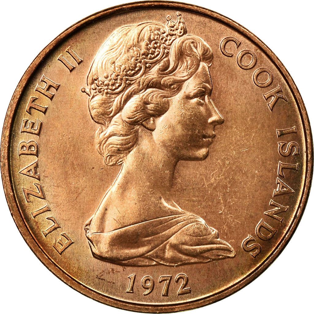 Cook Islands | 2 Cents Coin | Elizabeth II | Pineapple | KM:2 | 1972 - 1983