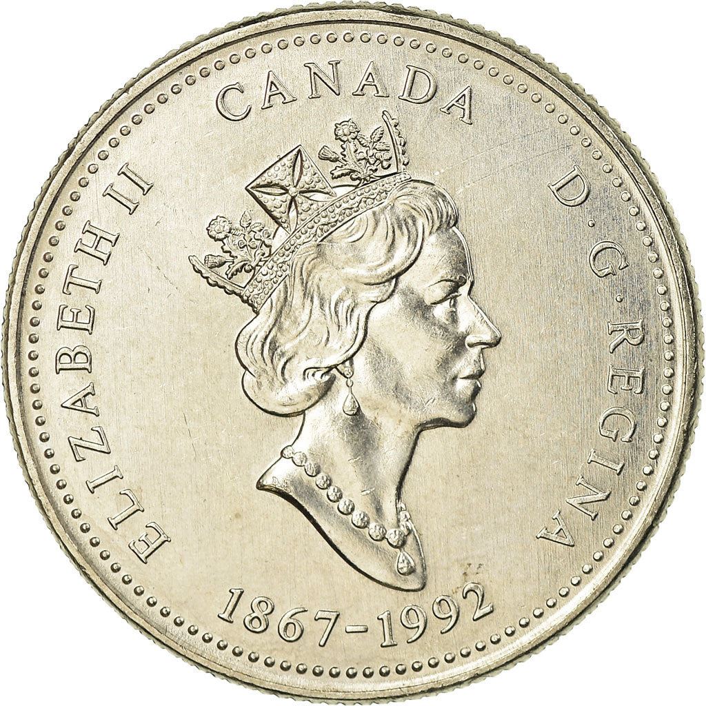 Canada | 25 Cents Coin | Nickel | Cousins Shore | KM:222 | 1992