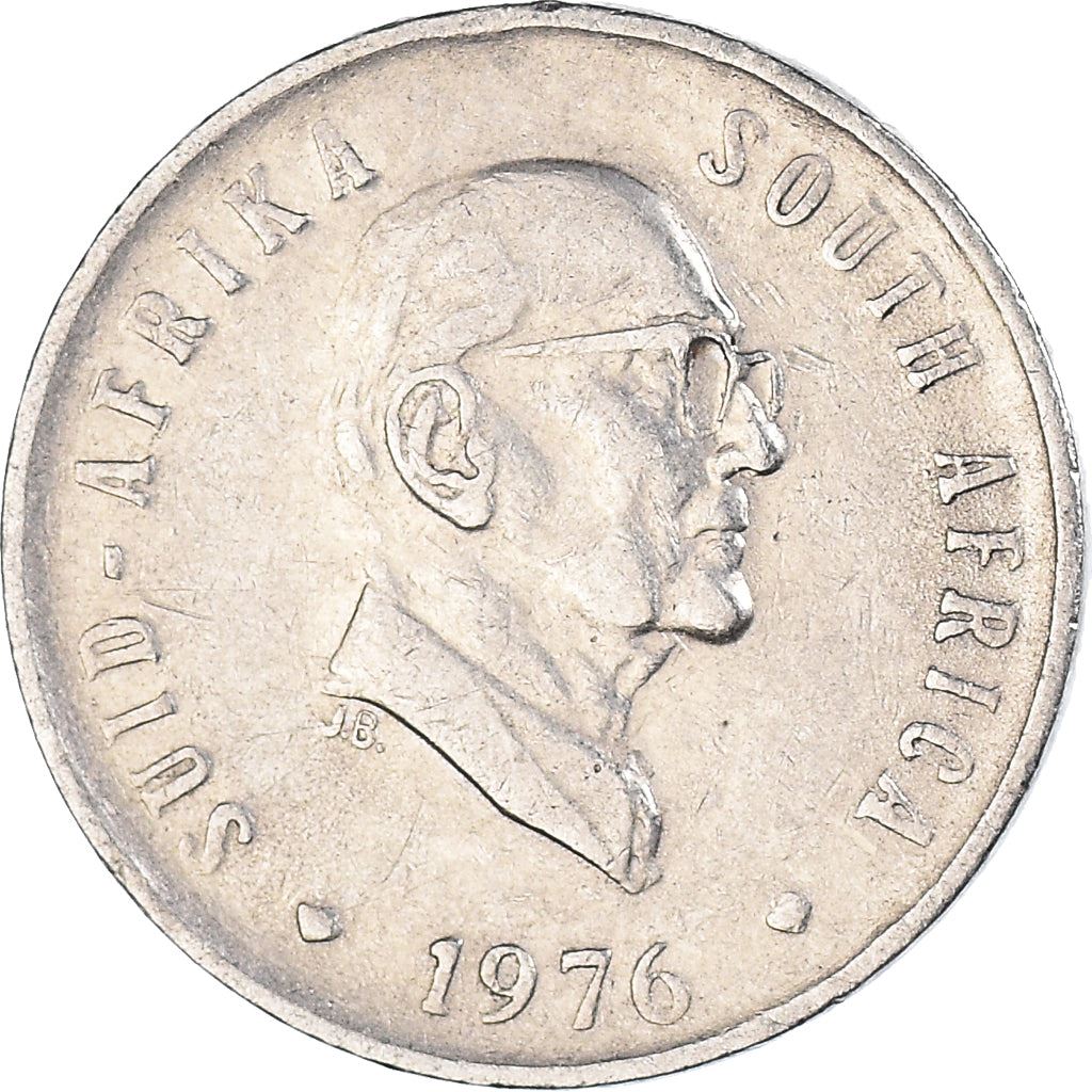 South Africa 5 Cents Coin | Jacobus J. Fouche | KM93 | 1976