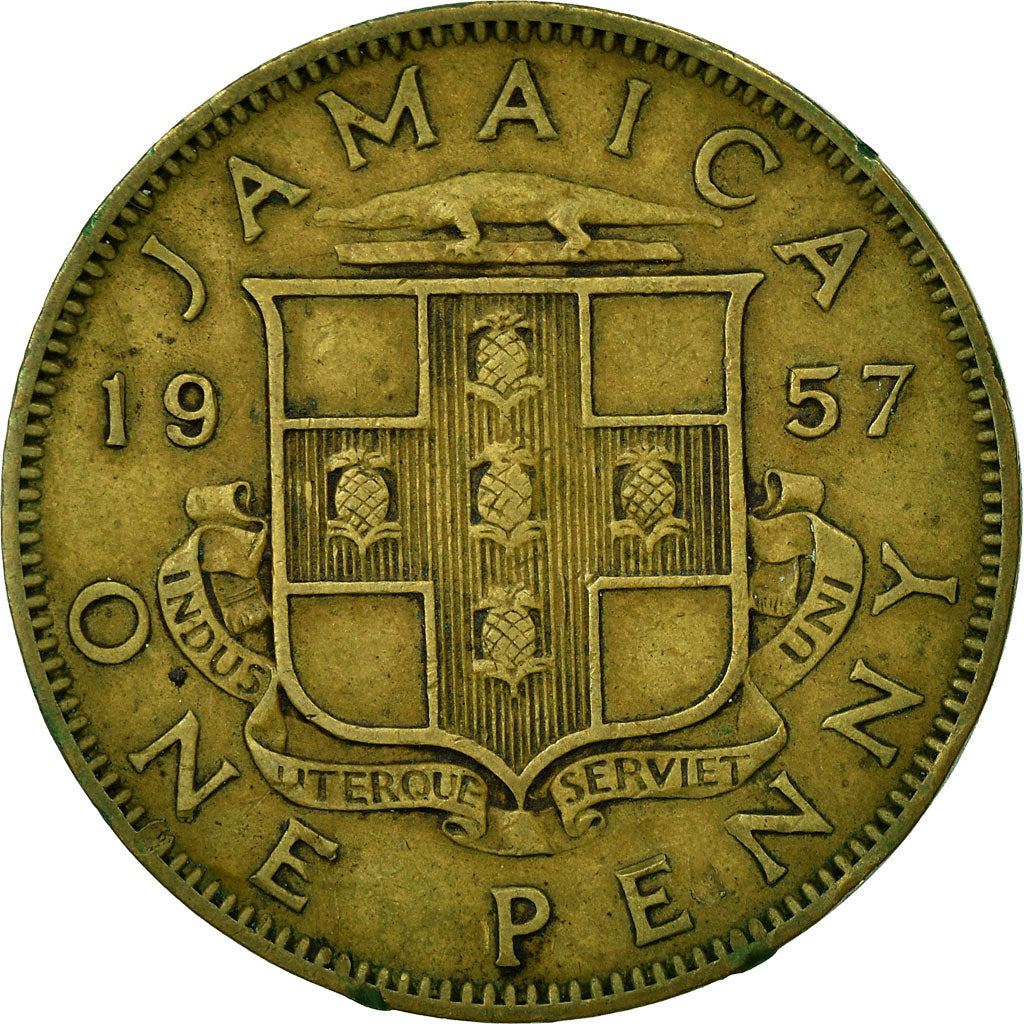 Jamaica | 1 Penny Mynt | Dronning Elizabeth II | Km:37 | 1953 - 1963