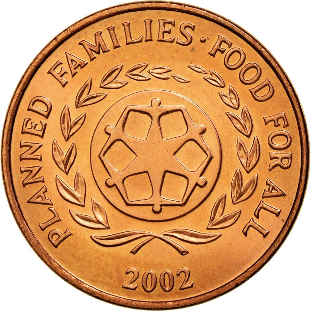 Tonga | Moneta da 2 Seniti | Pianta di Taro | FAO | Km:67A | 2002 - 2005