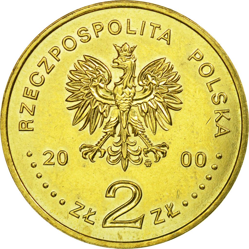 Poland | 2 Zlotys Coin | John II Casimir | Y:398 | 2000