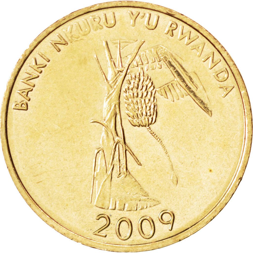 Rwanda | 10 Amafaranga Coin | Banana Tree | Km:34 | 2009