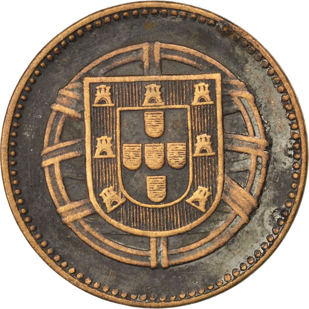 Portugal | 2 Centavos Münze | Bronze | Armillarsphäre | Wappen | Km:568 | 1918 - 1921