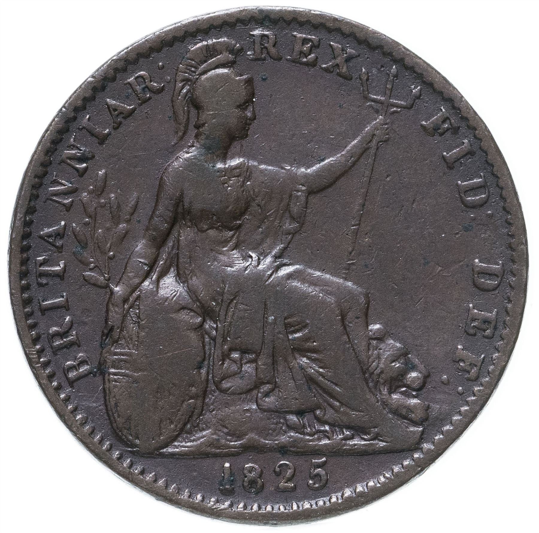 United Kingdom 1 Farthing Coin | George IV 1st issue | 1821 - 1826