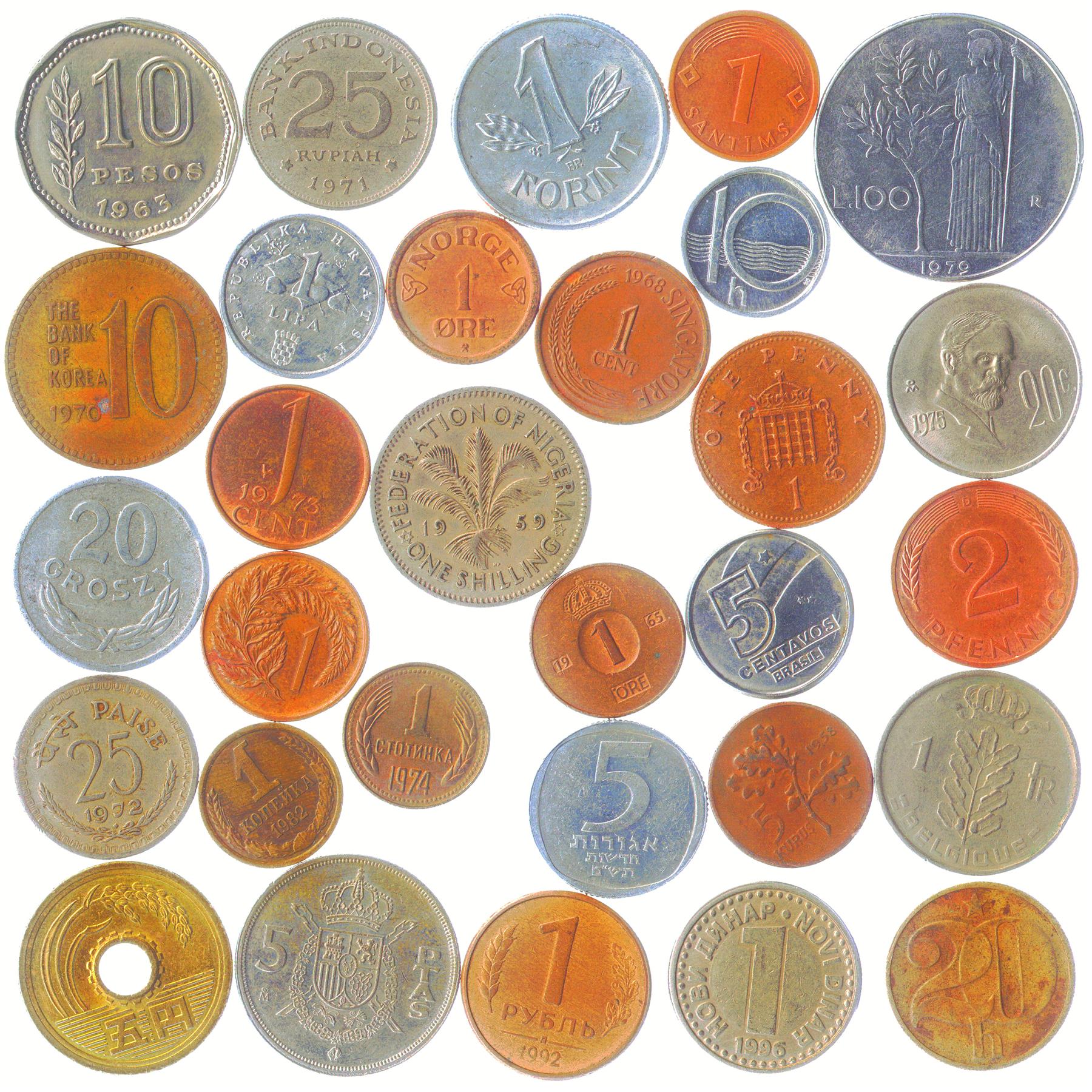 Different Coins From Different Countries Mix | 1 Coin = 1 Country | Maximal Variety
